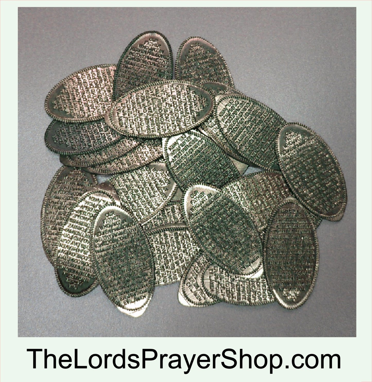 Lot 50 Vintage THE LORDS PRAYER Elongated COPPER Pennies