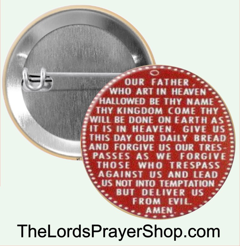 FIVE Religious Pinback Buttons 1 1/2" Size (1.5")