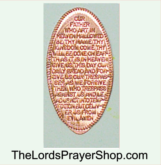 Lot 50 Vintage THE LORDS PRAYER Elongated COPPER Pennies