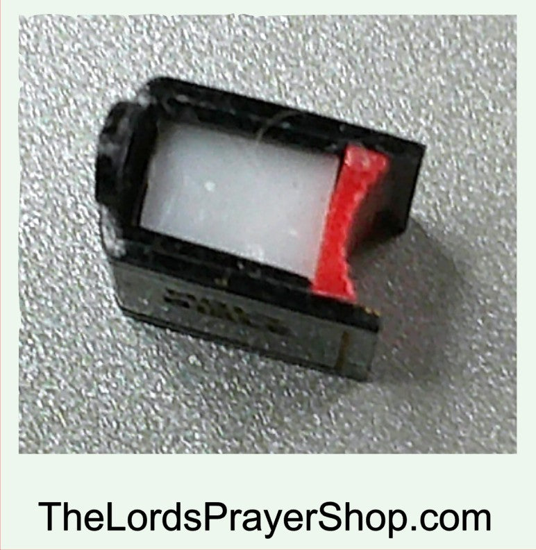 VINTAGE Stanhope Viewer The Lord’s Prayer Black Plastic Charm Bible